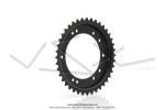 Couronne int.98mm - 40 dents - camb. 12mm - CHARVIN France - pour Peugeot 103 / Roue  btons (Noire)