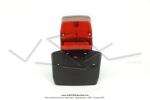 Feu rouge arrire type Peugeot 103 SPX Universel avec support de plaque d'immatriculation (Bavette)