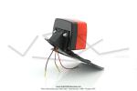 Feu rouge arrire type Peugeot 103 SPX Universel avec support de plaque d'immatriculation (Bavette)