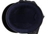Casque Bol Demi-Jet Simili-cuir Noir / Rouge style Rtro Vintage pour SoleX / Mobylette Motobcane / Peugeot / Vespa