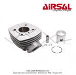 Cylindre / Piston (Kit) Airsal 40 - 50cc - 6 transferts (T6) - Mono-segment - pour Peugeot 103 SP / MVL / VOGUE / SPX / RCX (...)