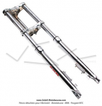 Fourche chrome EBR pour Peugeot 103 SPX / RCX  roues de 16 