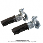 Repose-pieds (Cale-pieds) Passager - Bras ovale pour Peugeot 103 SP / MVL (la paire)