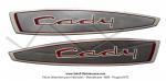 Autocollants (Monogrammes) de rservoir - Officiels Motobcane - pour Mobylette Motobcane / Motoconfort Cady M3 - C3 (la paire)
