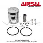 Piston Airsal 39 pour kit Airsal AV7 Semi-rond rf.02140239 pour Mobylette Motobcane MBK 40 / 50 / 88 Mobyx (AV7)