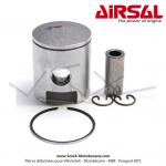 Piston Airsal 39 - Mono-Segment - pour kit Airsal rf.02141139 pour Mobylette Motobcane MBK 51 (AV10) Liquide H2O LC