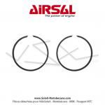 Segments Airsal 39 pour Mobylette Motobcane MBK 51 AV10 (la paire)