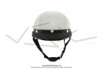 Casque Bol Demi-Jet Simili-cuir Blanc style Rtro Vintage SoleX / Mobylette Motobcane / Peugeot / Vespa  (2nd Choix)