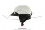 Casque Bol Demi-Jet Simili-cuir Blanc style Rtro Vintage SoleX / Mobylette Motobcane / Peugeot / Vespa  (2nd Choix)