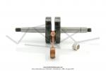 Vilebrequin (Embiellage) - Transval - type Origine - Pas  droite - pour Mobylette Motobcane MBK 41 / 51 / 881 (AV10) Pas  Droite