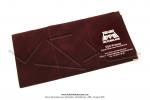 Porte Carte Grise Motobcane Bordeau et Argent Sudine VSX France