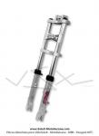 Fourche hydraulique Racing - Grise - Aluminium - Rglable - EBR Racing -  Master - pour Peugeot 103 / Mobylette Motobcane / MBK 51