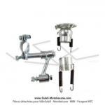 Rotule + Kit de fixation de pot d'chappement Doppler ER1 pour Peugeot 103 SP / MVL (bras ovale)