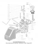Joint de cuve de carburateur  Petit modle  Gurtner BA10 pour Mobylette Motobcane Motoconfort 