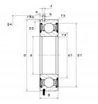Roulement d'quipage primaire et secondaire de boite relais 6004NR LLU (20x42x12) SKF pour Mobylette Motobcane Motoconfort SP98 / AV98 / SP93 / SP94 TT