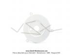 Flasque de tambour de frein avant Blanc pour Mobylette MBK 51 Magnum Racing XR F1 Assistance