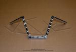 Guidon chrom torsad style  Chopper  pour Peugeot 103 / Motobcane MBK 51