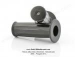 Poignes de guidon noires caoutchouc - Officielles Motobcane - annes 60' / 70' - pour Mobylettes Motobcane / Motoconfort
