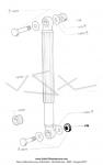 Ecrou de vis de fixation d'amortisseur pour Mobylette Motobcane / Motoconfort / MBK AV88