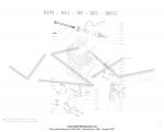 Vis (Axe) d'articulation suprieure moteur M8x100 - Lg.150mm - pour Mobylette Motobcane / Motoconfort / MBK AV88
