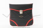 Sacoches  Prosac  P01 Noires - Finitions  liserets rouges - Coins Noirs - Fixation  crochets - Spciales pour VloSoleX (la paire)
