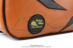 Sacoches  Chamrousse  C03 Marrons - Finitions noires - Fixation par sangles cuirs - pour Mobylette Motobcane / MBK / Peugeot (tous modles) (la paire)