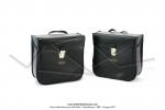 Sacoches P01 Noires - Finitions  liserets noirs - Coins Noirs - Fixation  crochets -   Prosac  - Spciales VloSoleX (la paire)