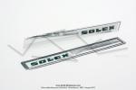 Autocollants emboutis de poutre centrale type Origine (25x3cm) pour SoleX 5000 / 4600 / Tnor (la paire)