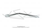 Barre de renfort coude chrome EBR (Raidisseur de cadre) pour Peugeot 103 SP MVL RACING (32mm)