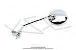 Rtroviseur rond chrom 104mm / Tige 25cm pour SoleX / Mobylette Motobcane / Motoconfort / MBK / Peugeot