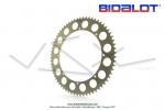 Couronne Bidalot - Aluminium 7075 Zicral - 66 dents - 415 - 8 trous - 176mm - Anodise Grise