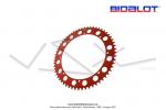 Couronne Bidalot - Aluminium 7075 Zicral - 60 dents - 415 - 8 trous - 176mm - Anodise Rouge