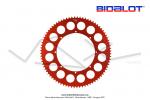 Couronne Bidalot - Aluminium 7075 Zicral - 80 dents - 415 - 8 trous - 176mm - Anodise Rouge