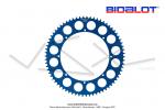Couronne Bidalot - Aluminium 7075 Zicral - 70 dents - 415 - 8 trous - 176mm - Anodise Bleue