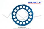 Couronne Bidalot - Aluminium 7075 Zicral - 78 dents - 415 - 8 trous - 176mm - Anodise Bleue