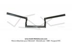 Guidon Z-barre torsad chrom - H : 10cm