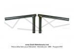 Guidon chrom (2x 1/2 guidon) - CEE - pour Peugeot 103 MVL / Vogue / Chrono - Lg.14cm - Couds  82 (la paire)