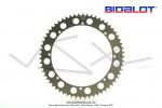 Couronne Bidalot - Aluminium 7075 Zicral - 60 dents - 415 - 8 trous - 176mm - Anodise Grise