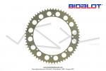 Couronne Bidalot - Aluminium 7075 Zicral - 62 dents - 415 - 8 trous - 176mm - Anodise Grise