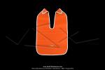 Tablier Orange (finitions Blanches) - Prosac - pour VloSoleX 5000