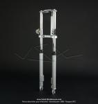 Fourche tlescopique Sport grise pour Peugeot 103 SP / SPX / RCX (Import)