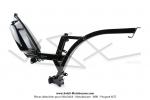 Cadre (Chssis) Noir avec rservoir 5 Litres pour Peugeot 103 SPX Version Suisse