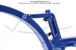 Cadre (Chssis) Bleu avec rservoir 5 Litres pour Peugeot 103 MVL (Phase 2) et VOGUE 2