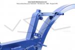 Cadre (Chssis) Bleu avec rservoir 5 Litres pour Peugeot 103 MVL (Phase 2) et VOGUE 2