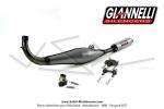 Pot d'chappement Giannelli Black Gun - Verni - Cartouche Alu pour Peugeot 103 SPX / RCX