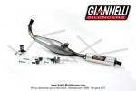 Pot d'chappement Giannelli Black Gun - Verni - Cartouche Alu pour Peugeot 103 SPX / RCX