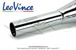 Pot d'chappement Cobra Leovince - Chrom - pour Mobylette Motobcane / MBK 51 / 881 (AV10)