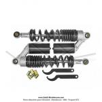 Amortisseurs arrires  gaz - 330mm - Noirs - pour Mobylette MBK 51 / Peugeot 103 (la paire)