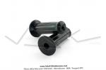Poignes de guidon noires caoutchouc Officielles Motobcane - annes 60' / 70' - pour Mobylette Motobcane Motoconfort  MobyX  X1