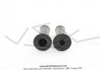 Poignes de guidon noires caoutchouc Officielles Motobcane - annes 60' / 70' - pour Mobylette Motobcane Motoconfort  MobyX  X1